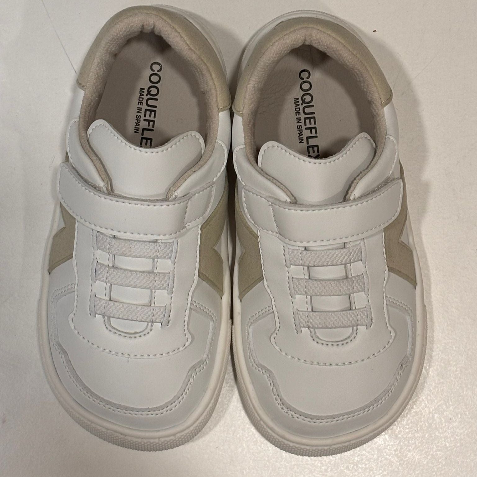 COQUEFLEX - ZAPATILLA NIÑO BLANCO-LATTE